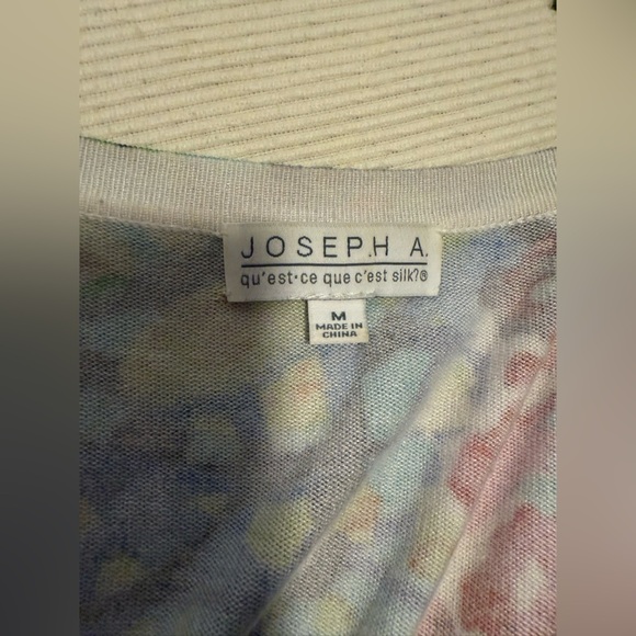 Joseph A Green and Blue Relaxed Cardigan with Graphic Design - Picture 6 of 7